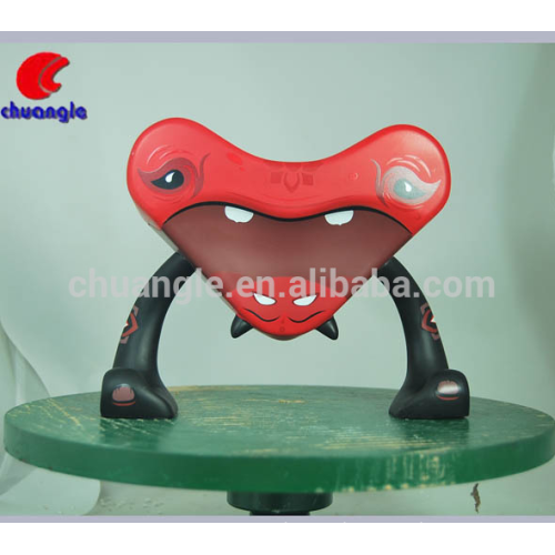 Custom making PVC Vinyl Saving Coin Bank Special Heartshaped Money Boxes